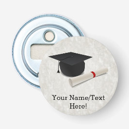 カスタマイズ可能な卒業の帽子の免状 栓抜き