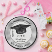 カスタマイズ可能な卒業の紙皿 ペーパープレート (パーティー)