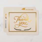 カスタマイズ可能な卒業サンキューカード サンキューカード (正面/裏面)