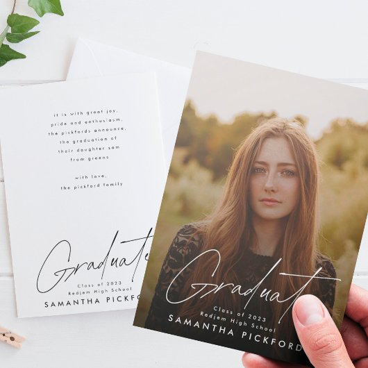 カスタマイズ可能な卒業写真ポスト卒業生 案内状