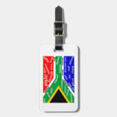 カスタマイズ可能な南アフリカの俗語の荷物のラベル- ラゲッジタグ (正面縦)