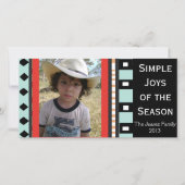 カスタマイズ可能な南西幾何学的な休日- シーズンカード (正面)