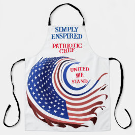 カスタマイズ可能な単なる熱狂的な愛国的なシェフ エプロン