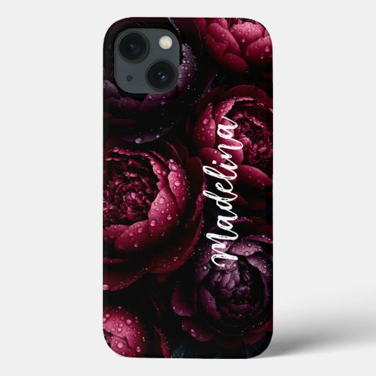 カスタマイズ可能な単色のスマホケースに名前を追加 Case-Mate iPhoneケース (裏面)