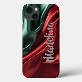 カスタマイズ可能な単色のスマホケースに名前を追加 iPhone 13ケース
