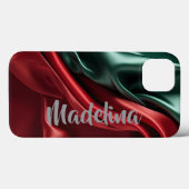 カスタマイズ可能な単色のスマホケースに名前を追加 Case-Mate iPhoneケース (裏面 (横))