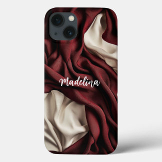 カスタマイズ可能な単色のスマホケースに名前を追加 iPhone 13ケース