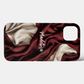 カスタマイズ可能な単色のスマホケースに名前を追加 Case-Mate iPhoneケース (裏面 (横))