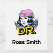 カスタマイズ可能な博士博士の博士課程の卒業ギフト ワインラベル (シングルラベル)