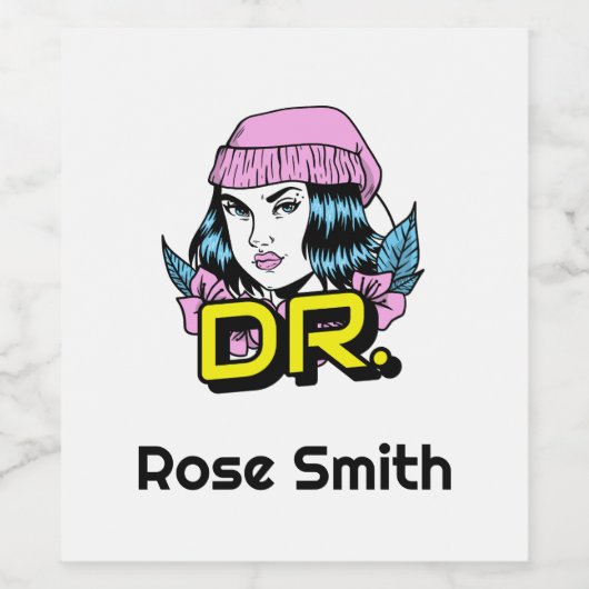 カスタマイズ可能な博士博士の博士課程の卒業ギフト ワインラベル (シングルラベル)