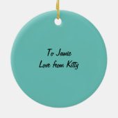 カスタマイズ可能な卵巣がんを知っていた以上に強い セラミックオーナメント (裏面)