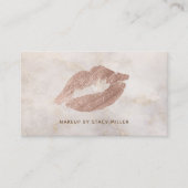 カスタマイズ可能な口紅キス名刺 名刺 (正面)