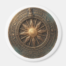 カスタマイズ可能な古代ダンマ・ホイール文化遺産ラウンドB