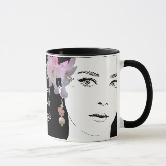 カスタマイズ可能な古典的な魔女ブランドHalloween boho mug マグカップ (右)