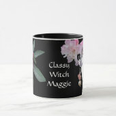 カスタマイズ可能な古典的な魔女ブランドHalloween boho mug マグカップ (中央)