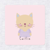 カスタマイズ可能な可愛いコアラ熊，ネコ，クマ，タイガー ラベル (デザイン2)