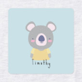 カスタマイズ可能な可愛いコアラ熊，ネコ，クマ，タイガー ラベル (デザイン1)