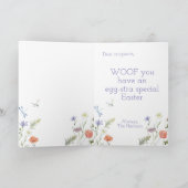 カスタマイズ可能な可愛いダルマティアンイースター カード (内部)