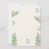 カスタマイズ可能な可愛いダルマティアンイースター 招待状 (裏面)