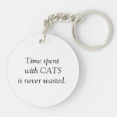 カスタマイズ可能な可愛らしい小さな子猫 キーホルダー (裏面)