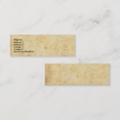 カスタマイズ可能な名刺のデザイン スキニー名刺 (正面/裏面)