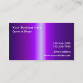 カスタマイズ可能な名刺のフェード（紫） 名刺 (裏面)