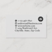 カスタマイズ可能な名刺テンプレート 名刺 (裏面)