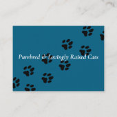 カスタマイズ可能な名刺ブルーデザイン 名刺 (裏面)