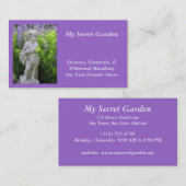 カスタマイズ可能な名刺彫像用庭 名刺 (正面/裏面)