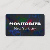 カスタマイズ可能な名刺 | モダン 名刺 (正面)