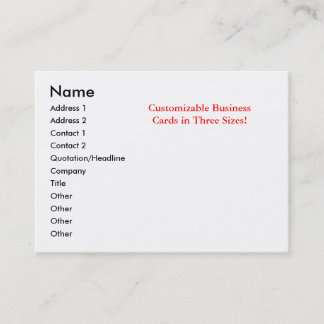カスタマイズ可能な名刺 名刺