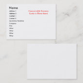 カスタマイズ可能な名刺 名刺 (正面/裏面)