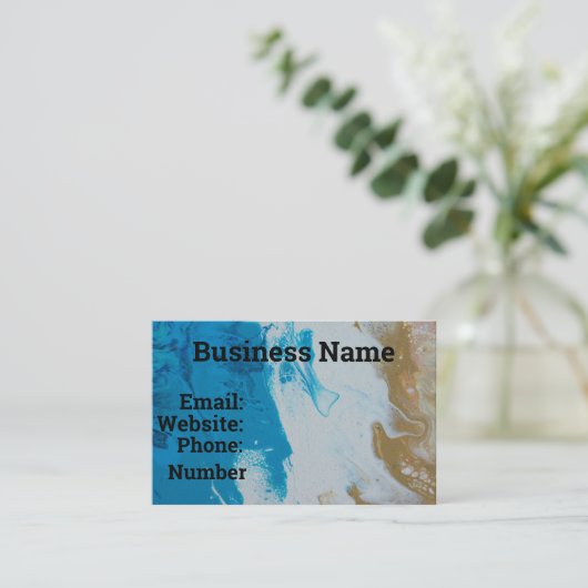 カスタマイズ可能な名刺 名刺 (スタンド正面)