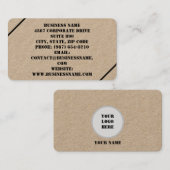 カスタマイズ可能な名刺 名刺 (正面/裏面)