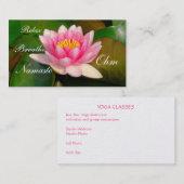 カスタマイズ可能な名刺/大型ピンクロータスロッソ 名刺 (正面/裏面)