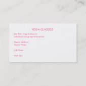 カスタマイズ可能な名刺/大型ピンクロータスロッソ 名刺 (裏面)