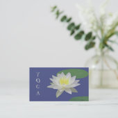 カスタマイズ可能な名刺「白い蓮の花」 名刺 (スタンド正面)