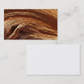 カスタマイズ可能な名刺、自然な木製の効果 名刺 (正面/裏面)