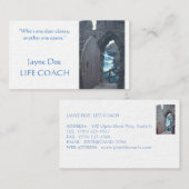 カスタマイズ可能な名刺/「1ドアが開いたときに」 名刺 (正面/裏面)