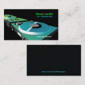 カスタマイズ可能な名刺(DJのテーマ) 名刺 (正面/裏面)