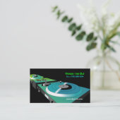 カスタマイズ可能な名刺(DJのテーマ) 名刺 (スタンド正面)