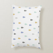 カスタマイズ可能な名前かわいいウサギ アクセントクッション (裏面(縦))