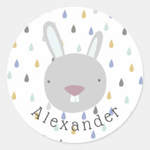 カスタマイズ可能な名前かわいいウサギ