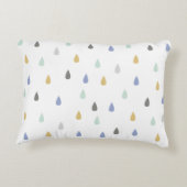 カスタマイズ可能な名前かわいいクマ アクセントクッション (裏面)