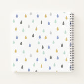 カスタマイズ可能な名前かわいいクマ ノートブック (裏面)