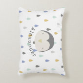 カスタマイズ可能な名前かわいいペンギン アクセントクッション (正面(垂直))