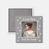 カスタマイズ可能な名前と写真の記憶 マグネット (正面/裏面)