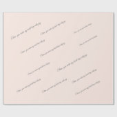 カスタマイズ可能な名前と愛引用文 ラッピングペーパー (フラット)