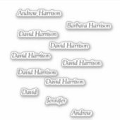 カスタマイズ可能な名前のシール シール (正面)