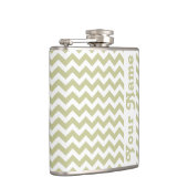 カスタマイズ可能な名前のSerengeti Safari Chevron フラスク (右)